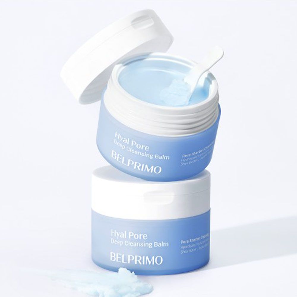 BELPRIMO Hyal Pore Deep Cleansing Balm 60ml Waterproof Makeup Remover for Blackhead and Dead Skin Cell Care _ Made in Korea